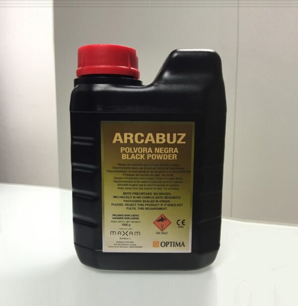 Pólvora negra MAXAM ARCABUZ bote de 1Kg.