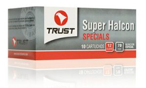 Cartuchos TRUST E., modelo SUPER HALCON GRUESO, calibre 12/70/22, perdigon 00 Cobreado-0