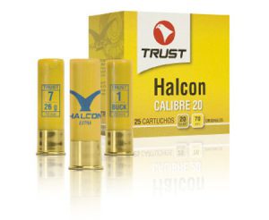 Cartuchos TRUST E., modelo HALCÓN, calibre 20/70/16, perdigón del 6, 7, 8 Y 10-0