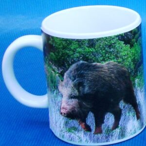 Taza porcelana NOSTIN, jabali.-0