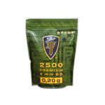 Bolas ELITE FORCE, calibre 6 mm. blancas, 0,20 gr., 2500 u.-0