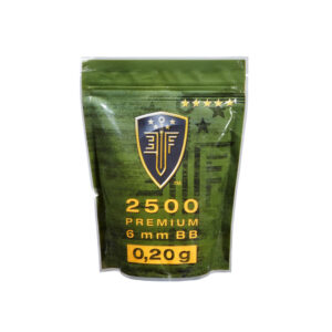 Bolas ELITE FORCE, calibre 6 mm. blancas, 0,20 gr., 2500 u.-0