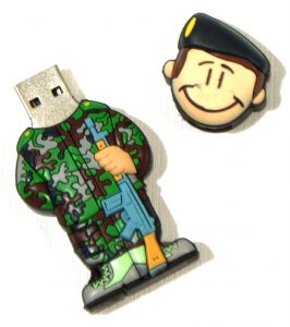 PENDRIVE, USB, 8GB, SOLDADO OTAN-3326