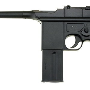 Pistola KWC, modelo 712 BROOMHANDLE, calibre 4,5BB, CO2, Full metal-0