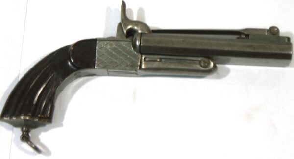 Pistola SIN MARCA, modelo 2 cañones con bayoneta de 9,5 cm., sin numero-3482