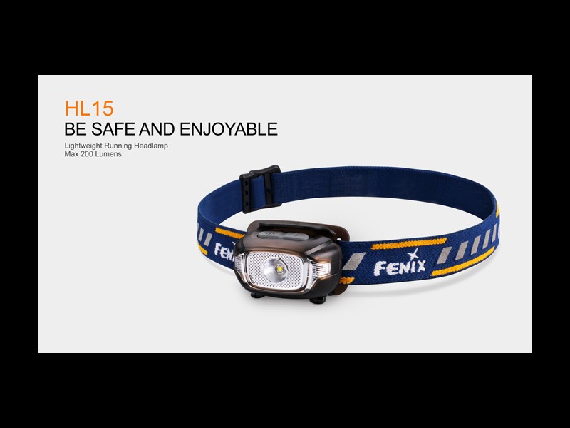 Frontal FENIX, modelo HL15, 200 lumenes, 4 modos y red flash-0