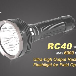 Linterna FENIX, modelo RC40 Edicion 2016, 6000 lumenes, 6 modos, estrobo, sos.-0