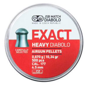 Balines JSB modelo EXACT HEAVY calibre 4.52mm. (500 uds.)