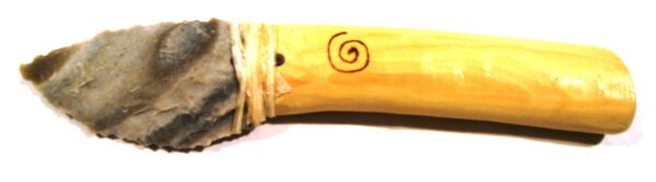 Cuchillo de Silex Bergerac, con mango de Boj-4042