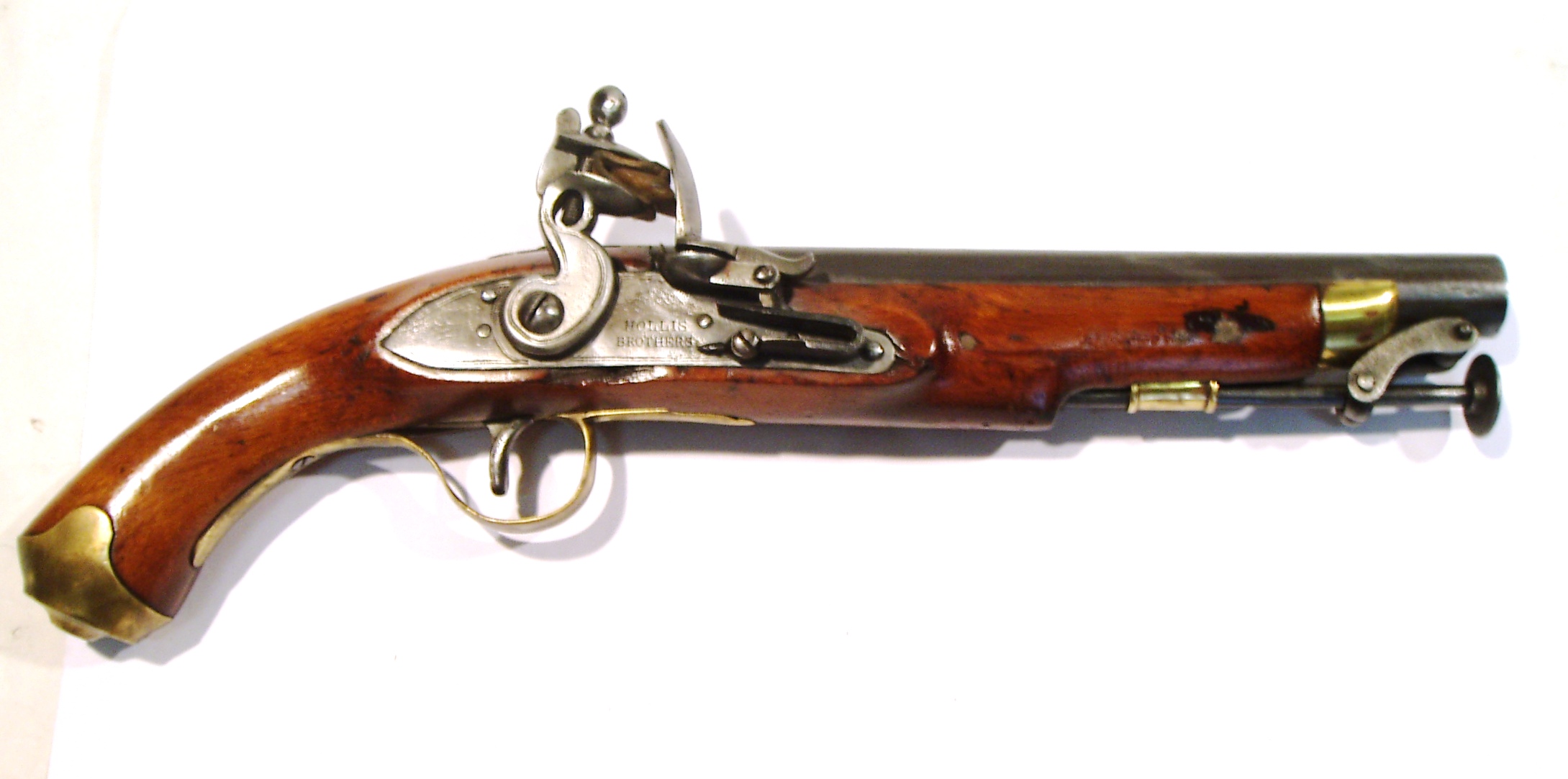 Pistola HOLLIS BROTHERS, modelo de Marina, calibre 18, s/n.-0