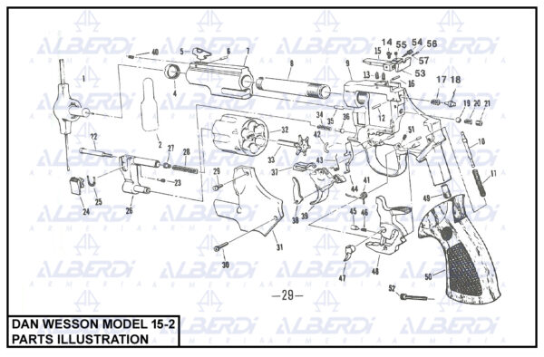 Recambios DAN WESSON modelo 15-2 B Agua