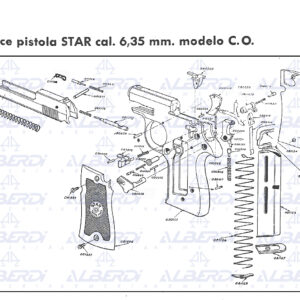 Recambios pistola ASTRA modelo A80