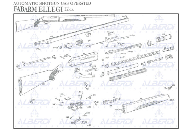 Piezas recambio para escopeta FABARM modelo ELLEGI