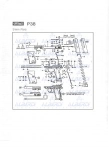 Recambios para pistola WALTHER P38