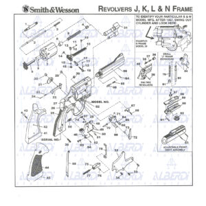 Piezas y conjuntos de recambios revolver SMITH-WESSON modelo 37