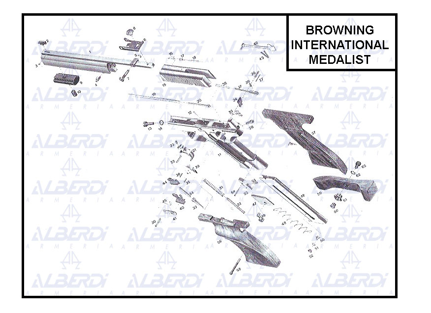 Piezas de recambio pistola BROWNING modelo International/Medalist