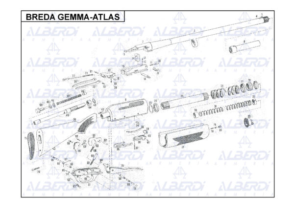 Piezas de recambio Breda Gemma-Atlas
