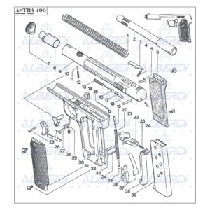 Astra modelo 400 9mm. largo 001 Agua