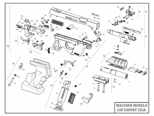 Recambios pistola WALTHER modelo GSP EXPERT