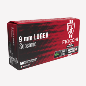 Cartuchos FIOCCHI Subsonic calibre 9 Pb. 158gr.