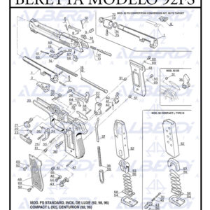 Recambios pistola BERETTA modelo 92FS