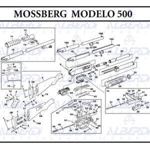 Recambios escopeta MOSSBERG modelo 500